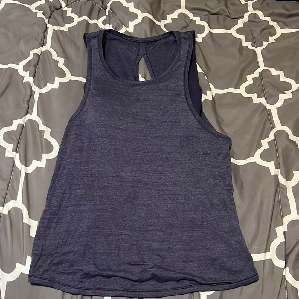 Purple Lululemon tank top + bra